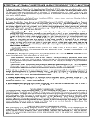SF 180 Request for Military Records