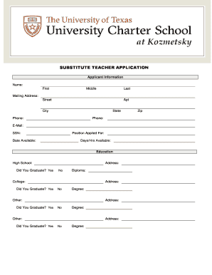 Employment Application Form