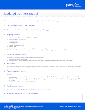 Paragon Mortgages Business Model Update