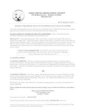 Request for Federal and State Tax Forms