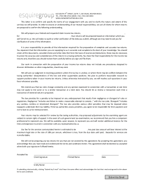 Tax Preparation Service Agreement