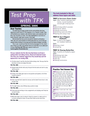 Test Prep with TFK