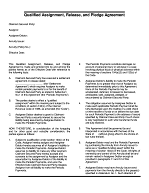 Qualified Assignment Release and Pledge Agreement