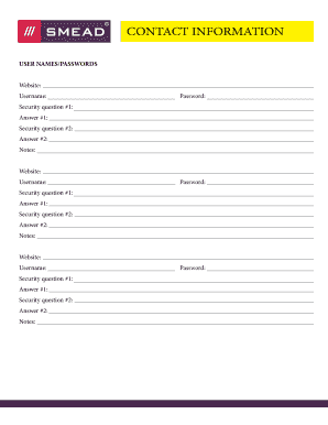 Password Manager Template