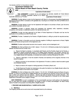 Supplemental Educational Services Agreement