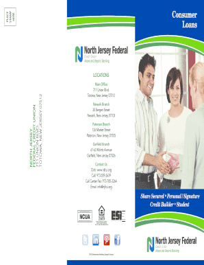 North Jersey Federal Credit Union Consumer Loan Application