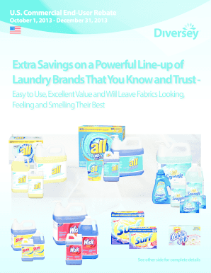 US Commercial End-User Laundry Rebate Form
