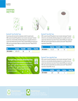 Boardwalk Green Bath Tissue Order Form