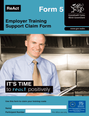 ReAct Employer Training Support Claim Form