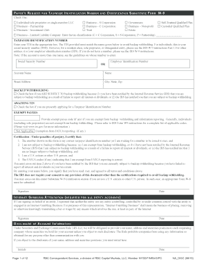 Emergent Financial Group Account Application