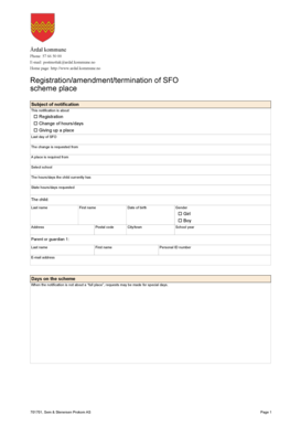 SFO Scheme Registration Form