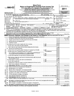 Form 990-EZ 2011