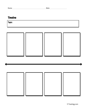 Blank Timeline Form