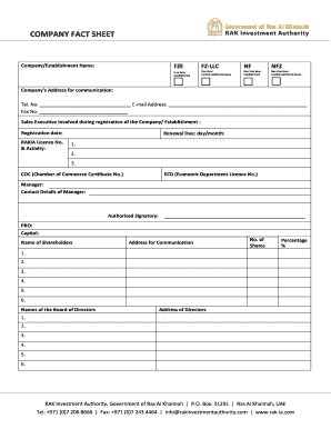 Company Fact Sheet