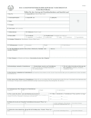 VISUMANTRAG