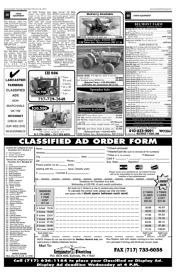 Classified Ad Order Form