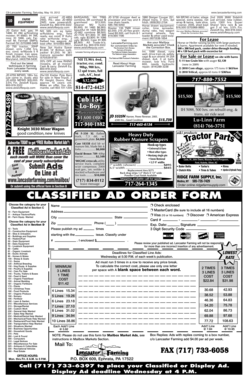 Classified Ad Order Form