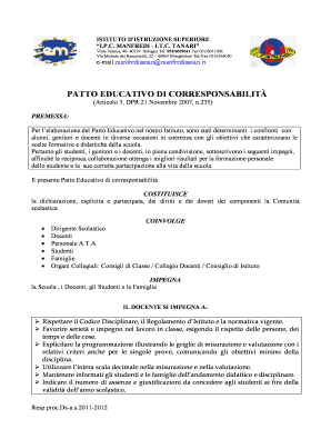 Patto Educativo di Corresponsabilità
