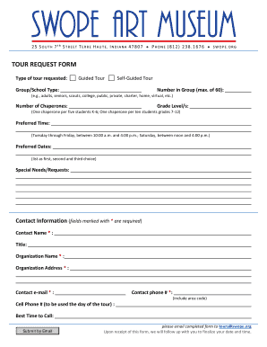 Tour Request Form