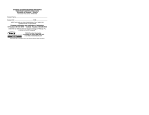 Student Accident/Sickness Insurance Card