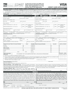 Credit Card Application Form
