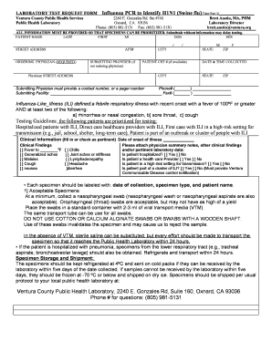 Cleaning schedule for office - LABORATORY TEST REQUEST FORM Patient Cht - rain