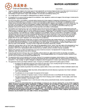 Margin Account Agreement