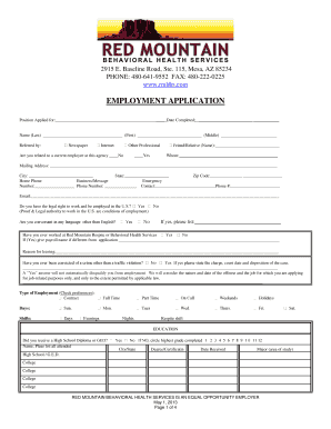 Employment Application
