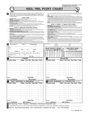 Sport Karate International Point Chart
