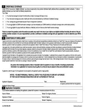 CoventryOne Health Insurance Application Form