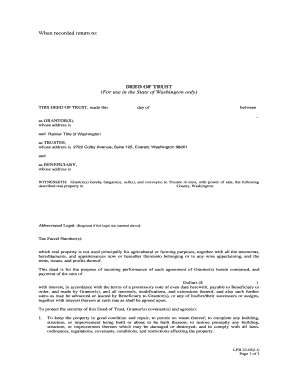 Washington Deed of Trust