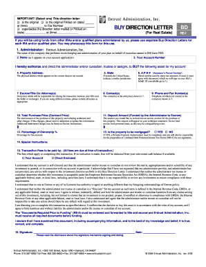 Buy Direction Letter for Real Estate