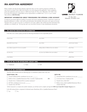 IRA Adoption Agreement