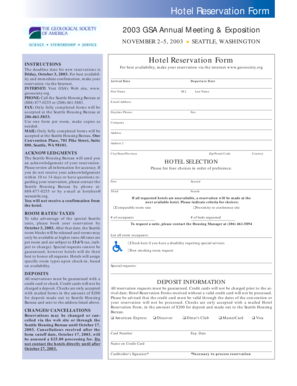 Hotel Reservation Form