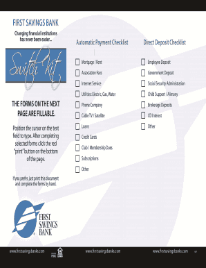 Bank Routing Number Form