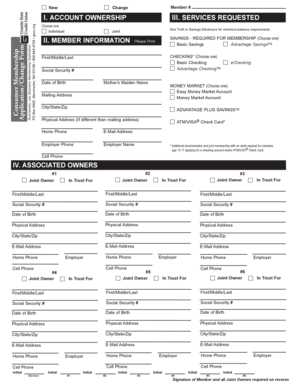 Granite State Credit Union Membership Application