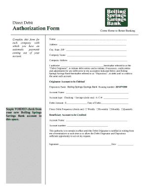 Debit authorisation - Direct Debit Authorization Form.doc