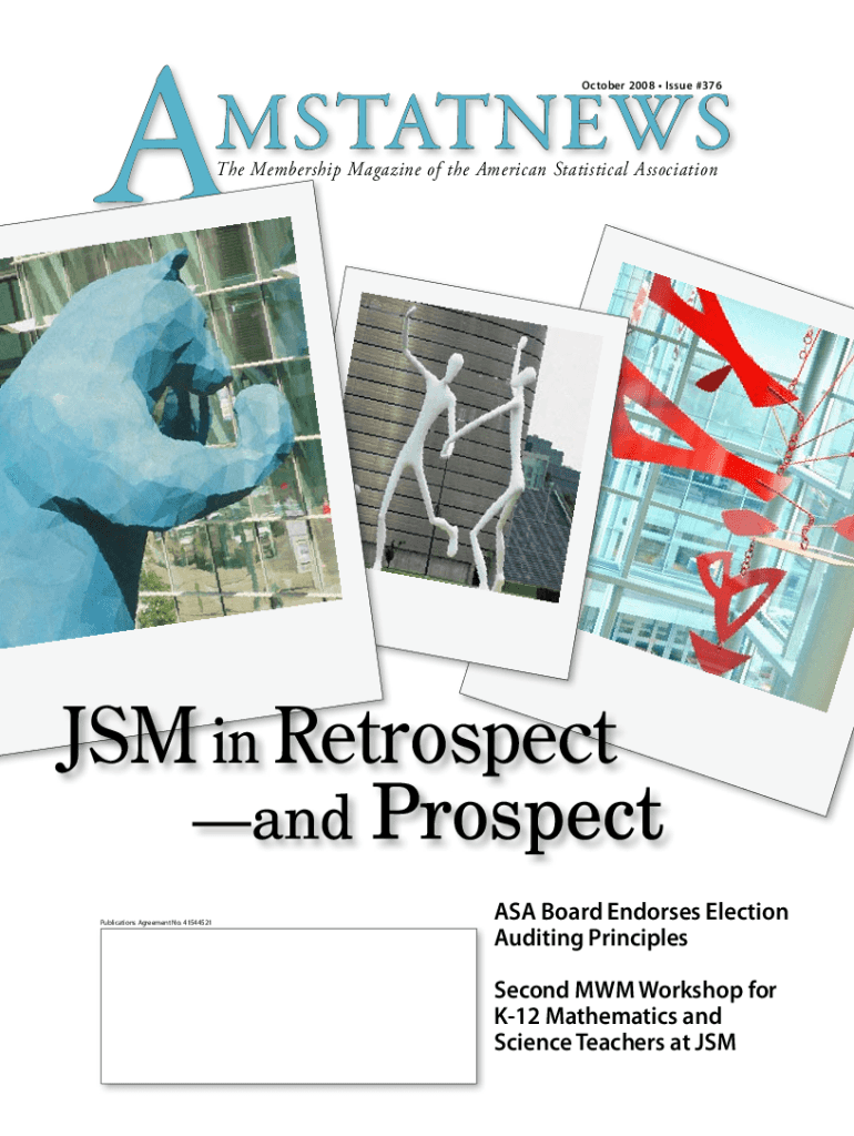 PDF Archives - Amstat News - American Statistical Association Preview on Page 1