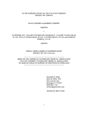Fillable Online In The Supreme Court Of The State Of Vermont Fax
