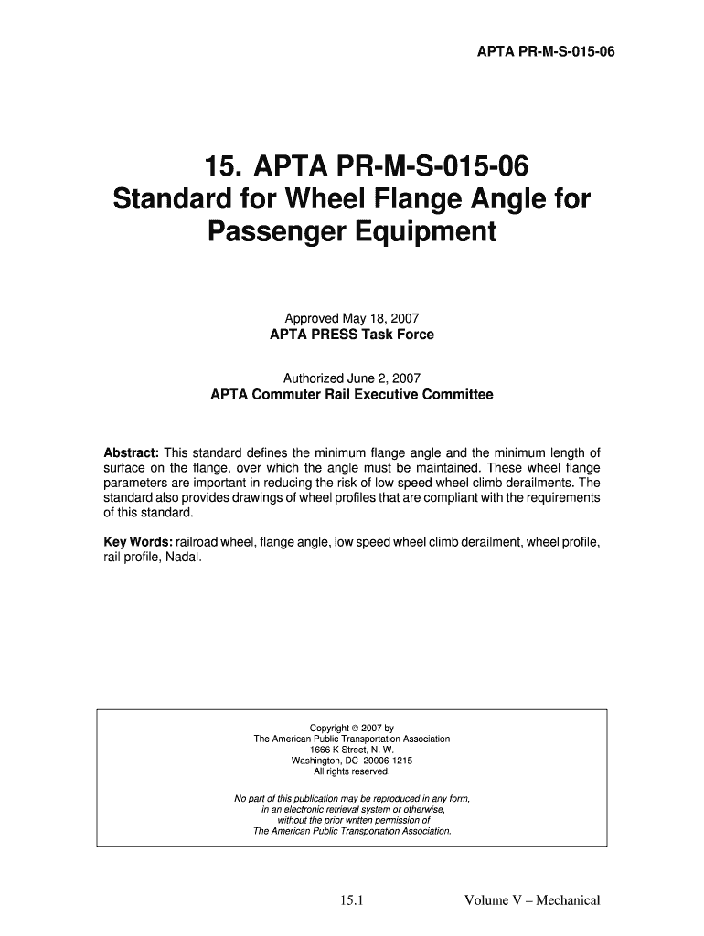 APTA PR-M-S-015-06 Preview on Page 1