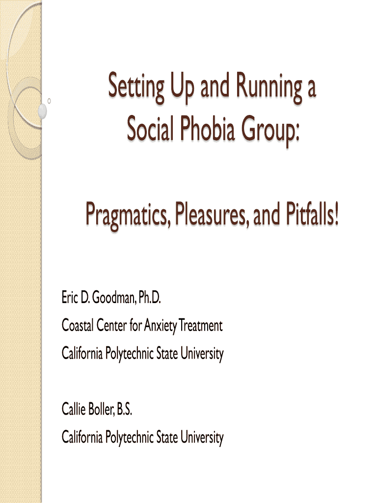 Social Phobia Group: Preview on Page 1