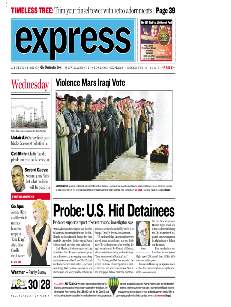 ?aQT) D B7XS 3TcPXTTb - Washington Post Preview on Page 1