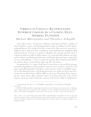 Vikings in Greece: Kleptocratic Interest Groups in a - Cato Institute - cato