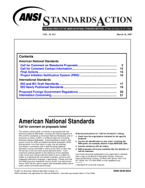 Standards Action Layout SAV3811 - American National Standards - publicaa ansi