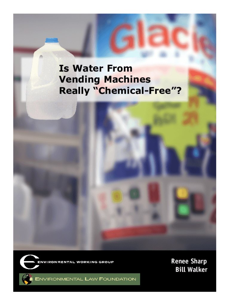 Is Water From Vending Machines Really Chemical-Free? Preview on Page 1