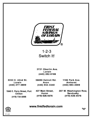 First Federal Savings Switch Kit