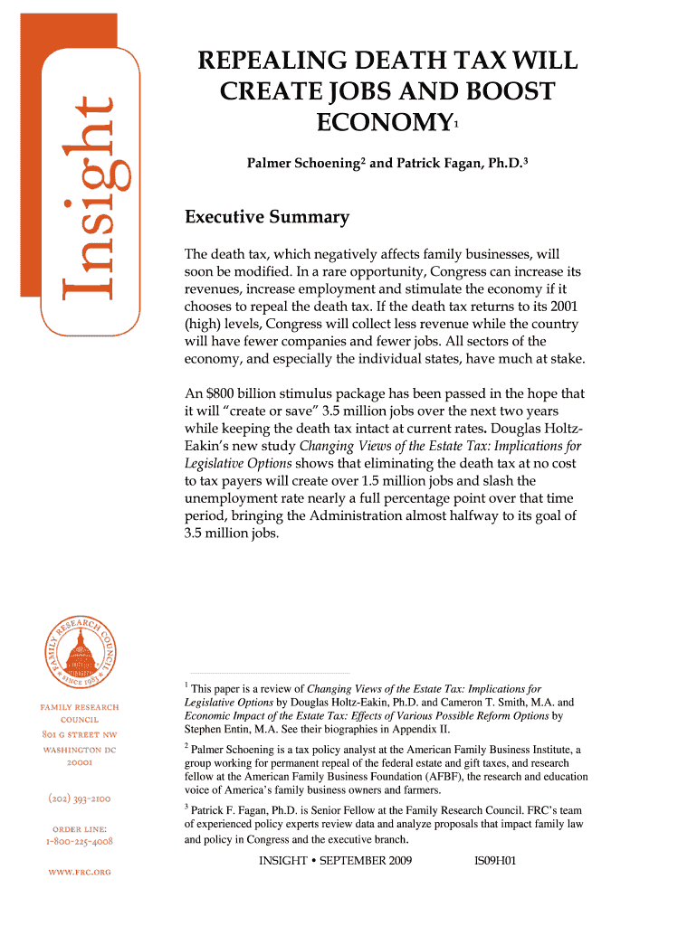 REPEALING DEATH TAX WILL Preview on Page 1