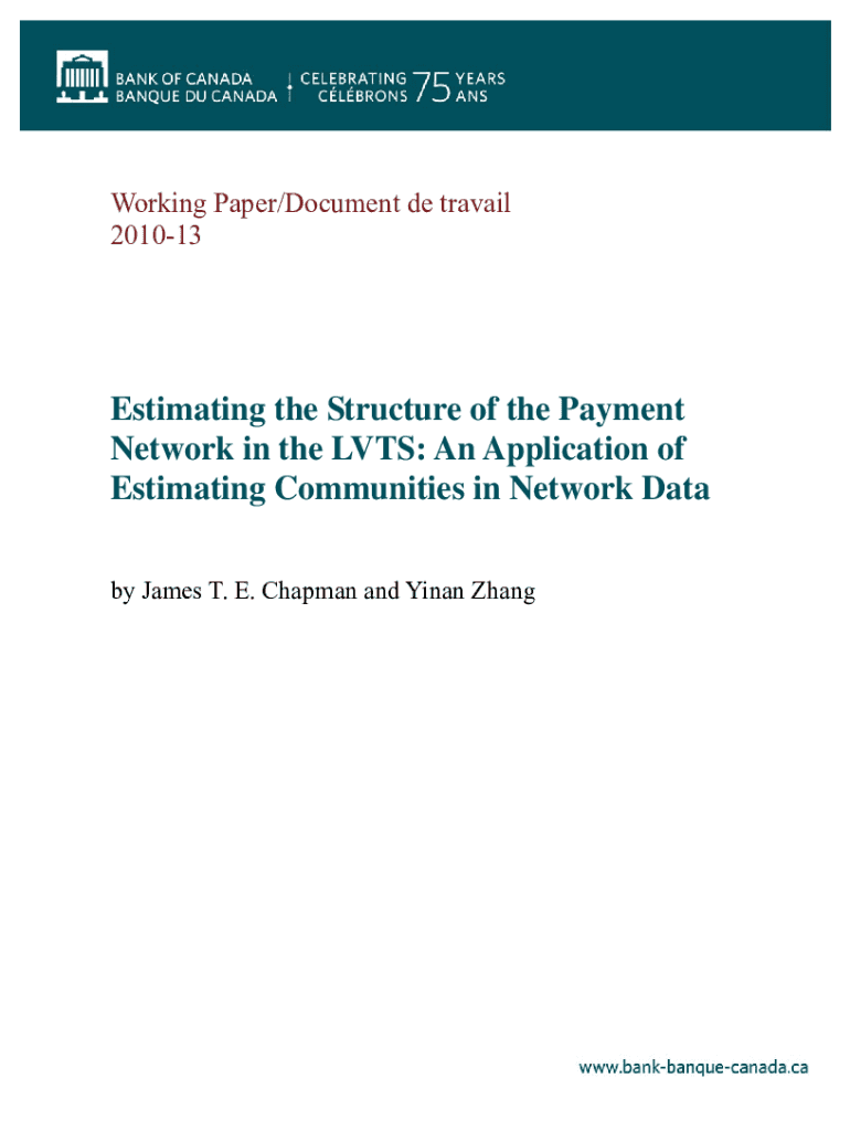 Estimating the Structure of the Payment Network in the LVTS Preview on Page 1