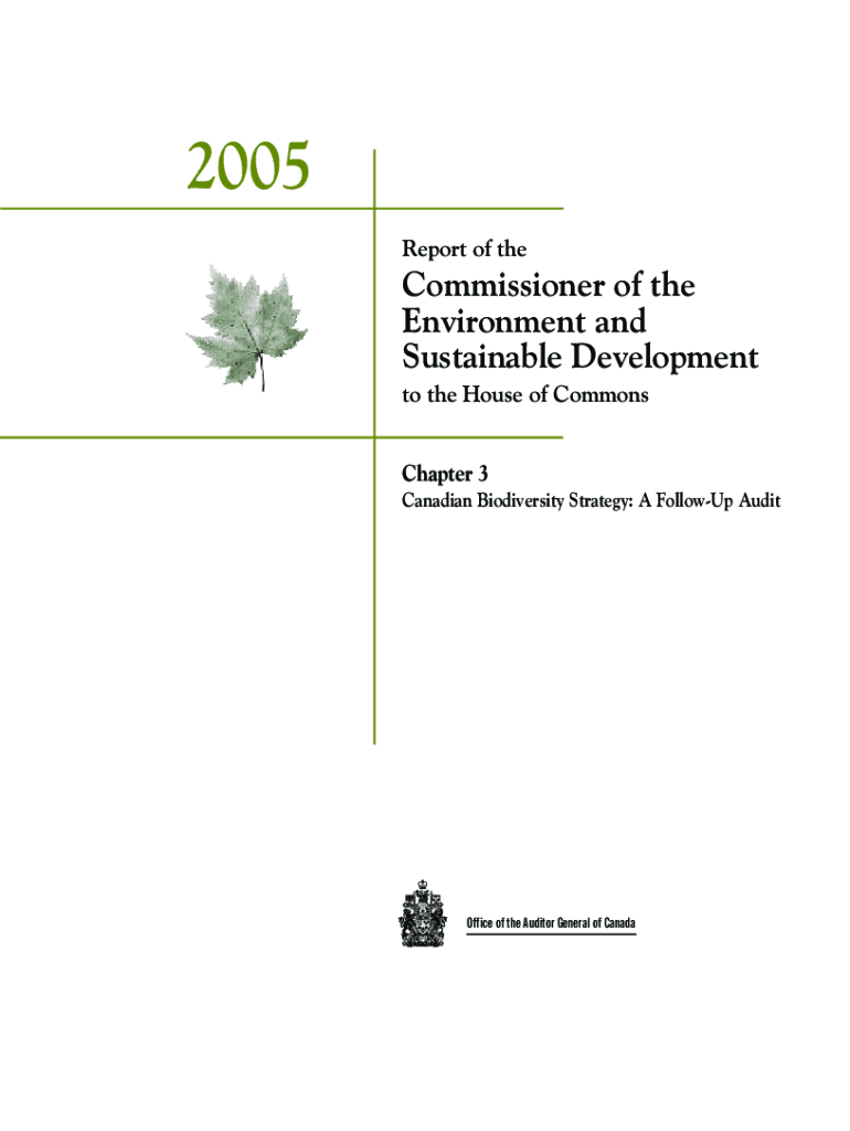Report of the Commissioner of the Environment and Preview on Page 1