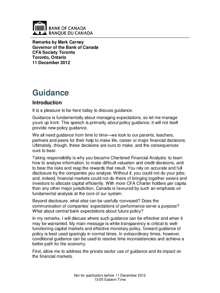 Central Bank Policy Guidance May Be Most Useful in Preview on Page 1